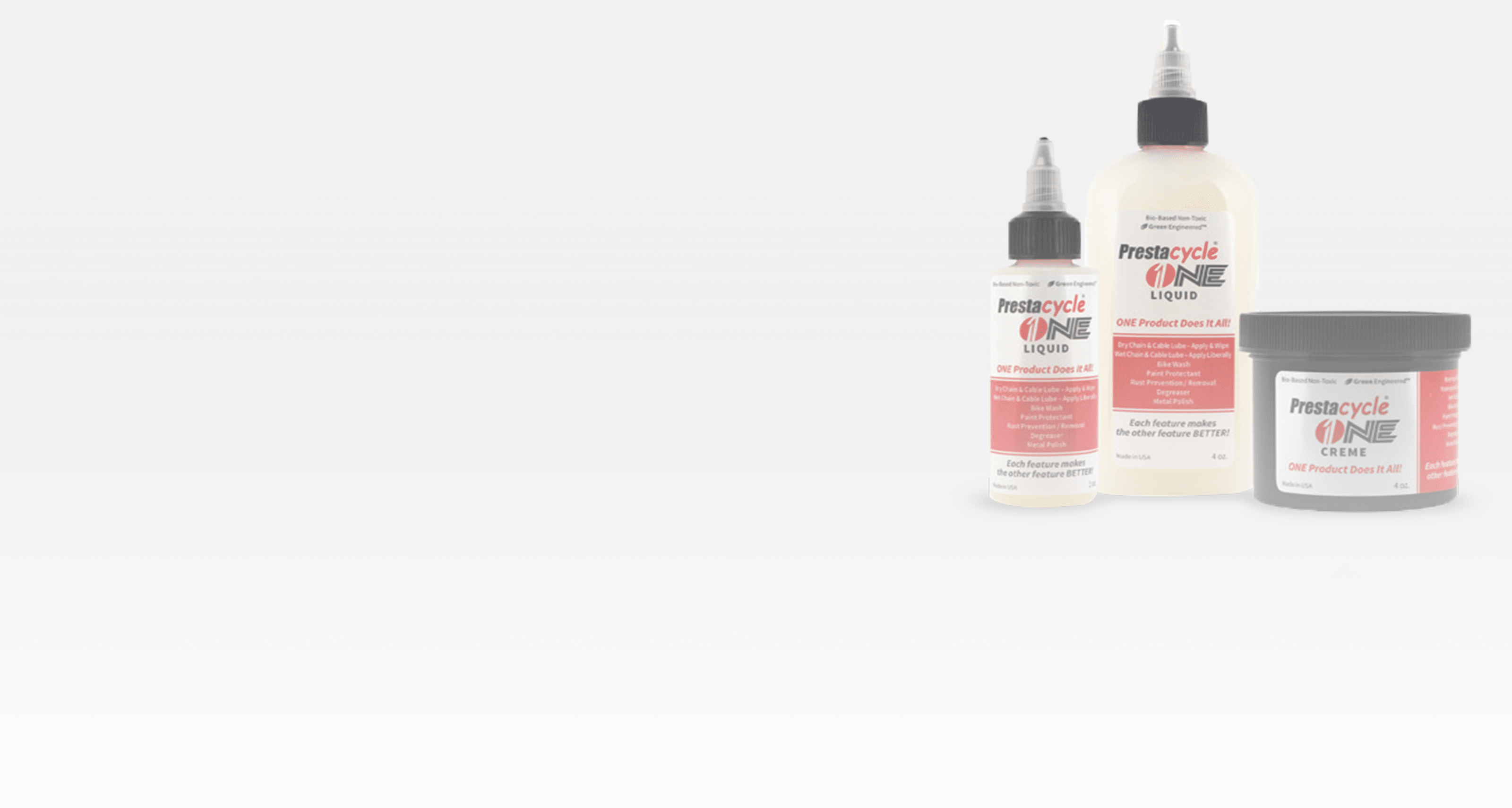 Prestacycle Professional Bike Care and Lubrication Products Banner