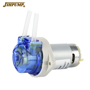 JIHPUMP 12V 24VDC Motor Mini Micro Small Tubing Peristaltic Pump 270ml Water Liquid Filling Dosing Dispensing Pumps