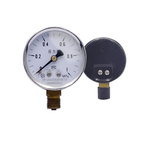 Stainless Steel Black Pointer Dial Pressure Gauge
