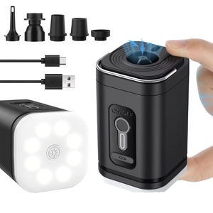 Portable Outdoor Electric Air Pump PVC Mini Pump for Inflatables Rechargeable Inflate & Deflate