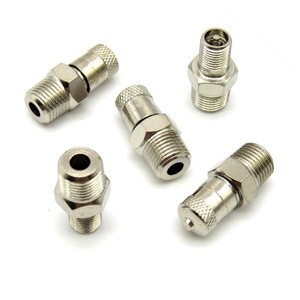 Hot Sale HI-TEK LG2510 1/8NPT Schrader Brass Nickel Plated Valves for Bicycle and Car Tire Pressure Monitor Pump Parts