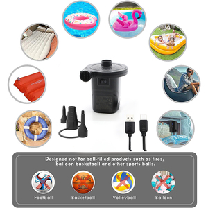 Outdoors & Camping Portable Pump Rechargeable Air Pump Electric USB Rechargeable